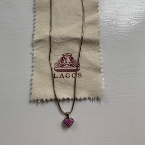 Lagos Gold Necklace with Pink Sapphires